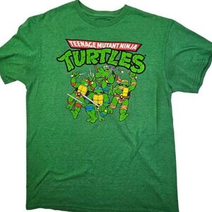 Teenage Mutant Ninja Turtles T-Shirt Nickelodeon Green Mens Size M